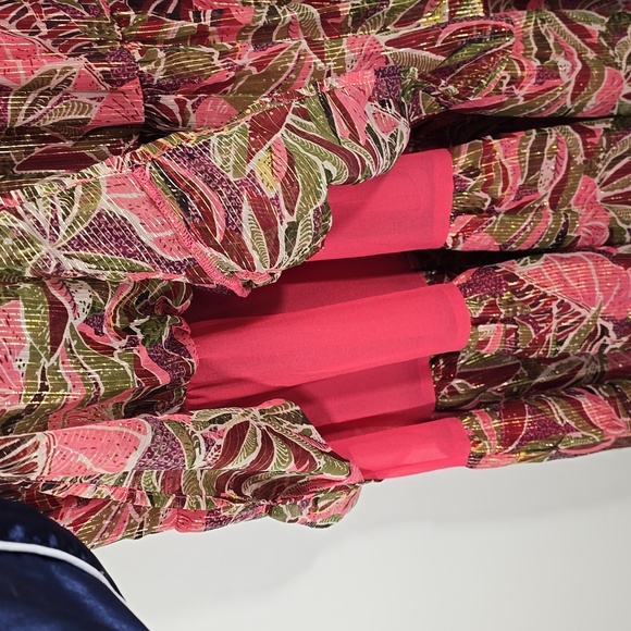 {Elan} Printed Ruffle Maxi Skirt - Size M - Picture 7 of 15